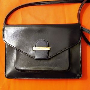 Ted Baker navy leather crossbody purse
